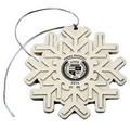 EXMS-14 Stonecast Snowflake With One-Color Printed Copy (4" x 1/4")
